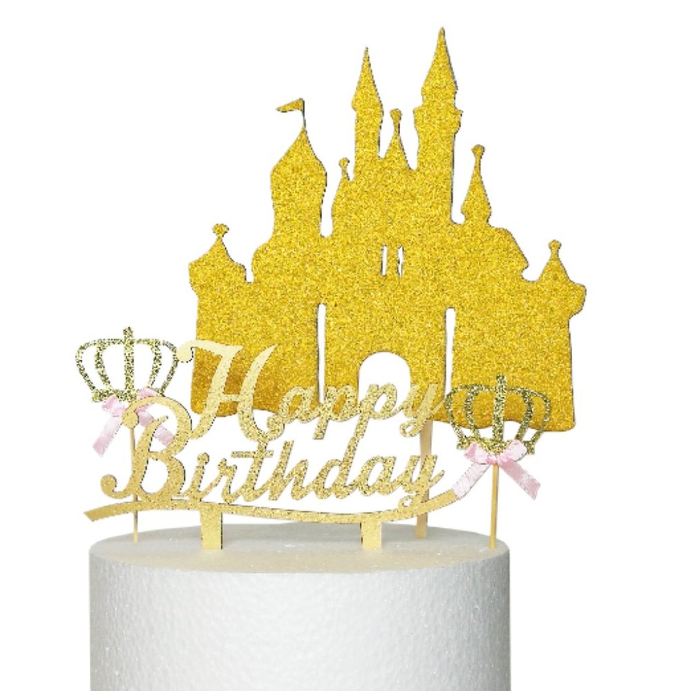 Set of 4 Disney Inspired Castle Princess Topper